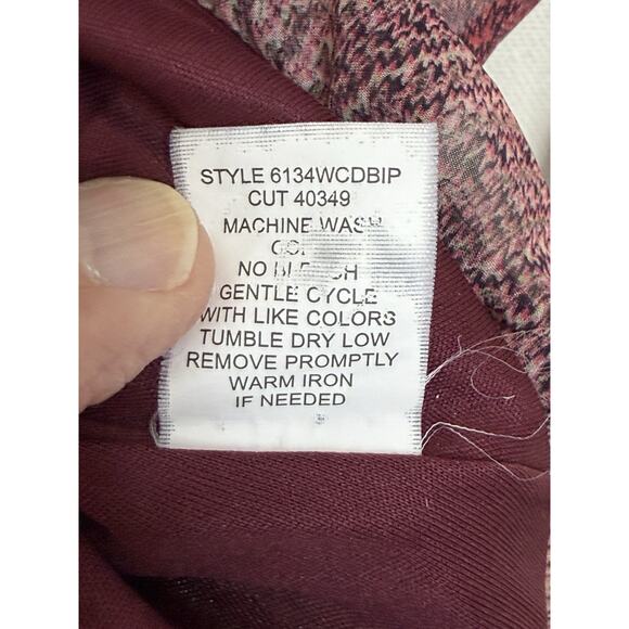 Rebecca Malone Women's Plus Sz 2X 3/4 Split Sleeves Multicolor Ombre' Stripes - Picture 12 of 16